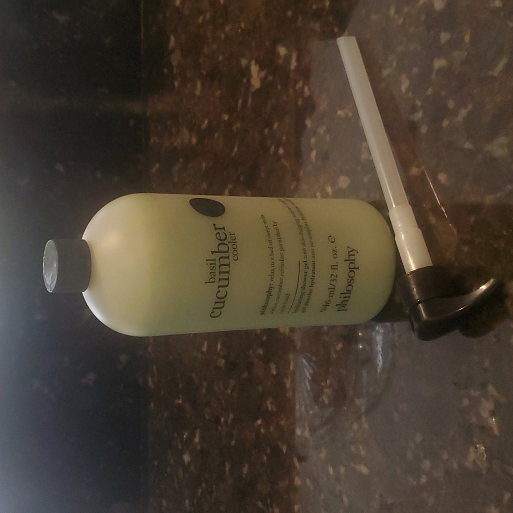 Philosophy Basil Cucumber Cooler Shower Gel, Bubble Bath, Shampoo Sealed w/Pump